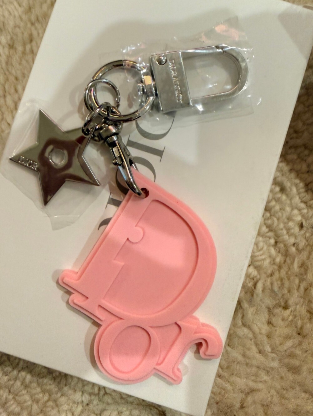 Pink Charm Dior Addiction Scented Keychain - GWP